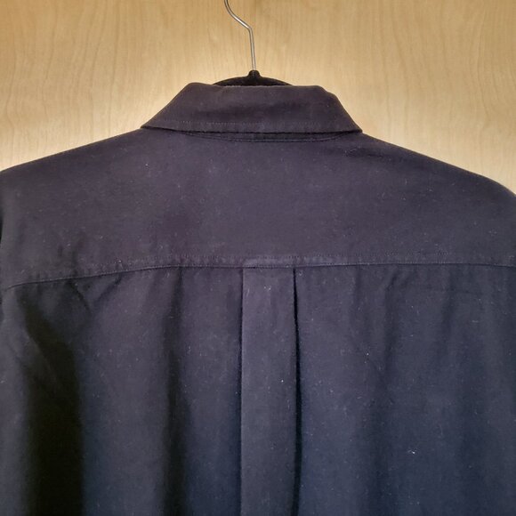 Eddie Bauer Button Down Flannel Shirt Black Size Large - Picture 6 of 10